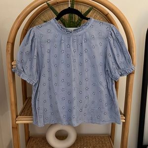Free People Eyelet Blouse